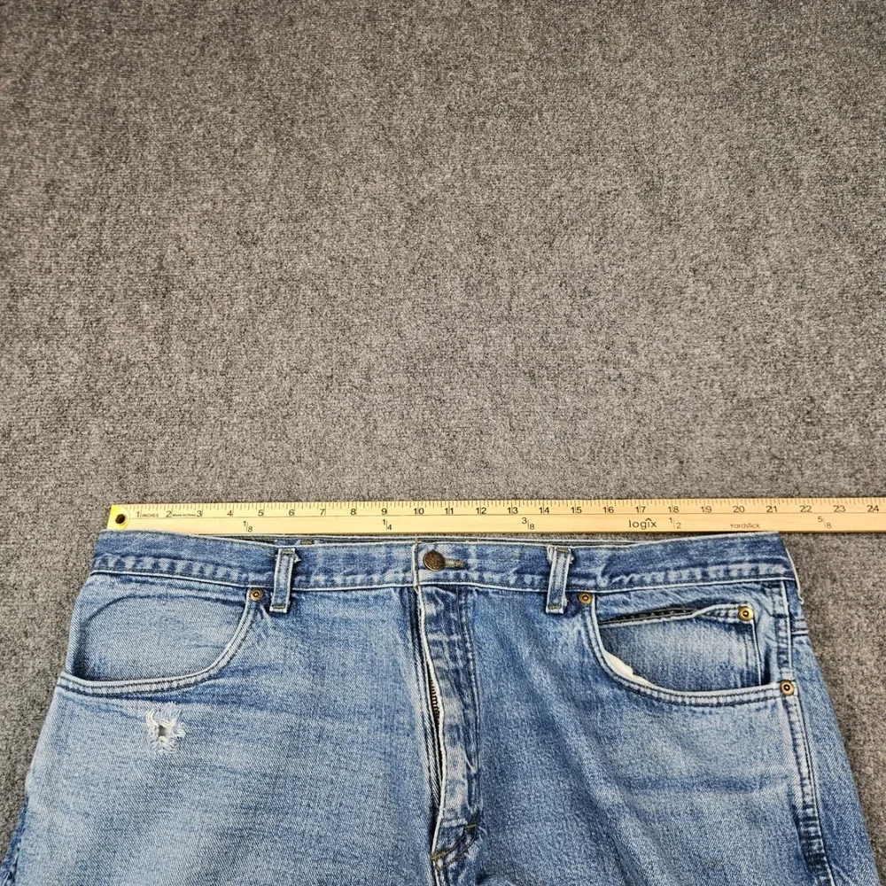 Draggin Jeans Kevlar Lined Motorcycle Riding Pants Light Wash Denim Mens 42x30